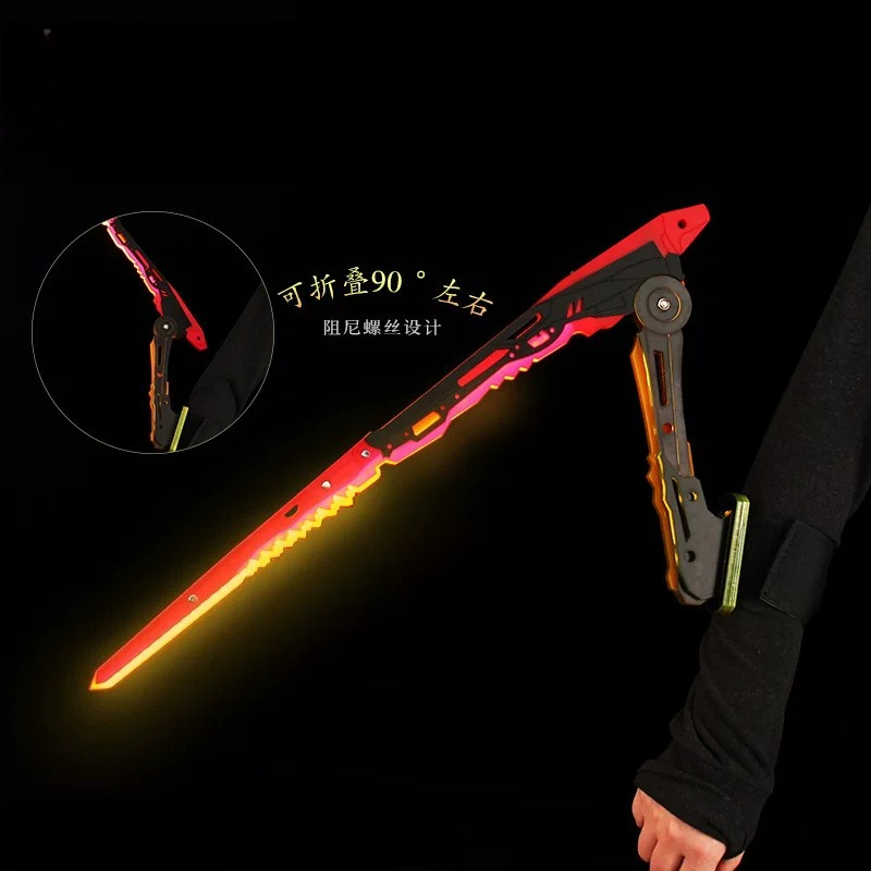 Cosplay Prop Knife - アニメサイバーパンクカタナマンティスブレード発光ソードナイフLEDライトコスプレ小道具ハロウィンおもちゃギフト