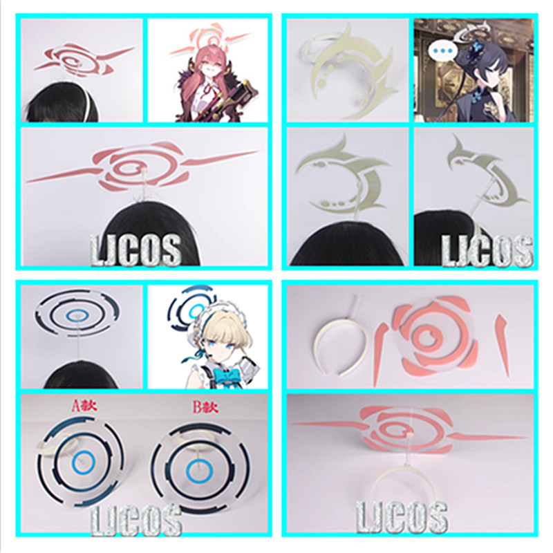 Cosplay Material For Prop - アニメーションコスプレヘッドウェア,ブルーアーカイブ,asuma toki,kisaki,rikuhachima,ハロウィーンのアクセサリー,ギフト