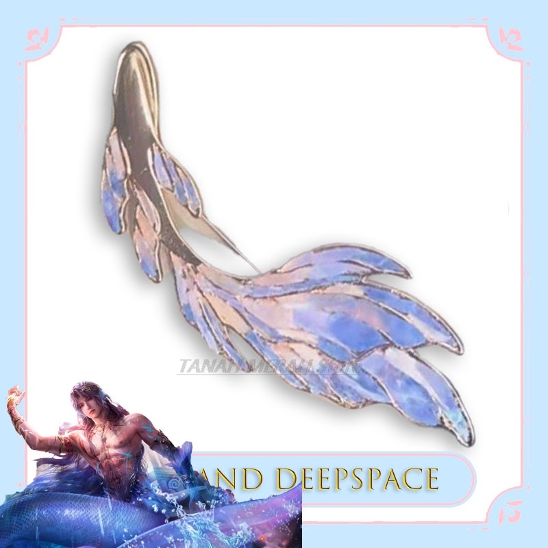 Cosplay Prop Designer - オリジナルデザインゲーム愛とディープスペースラファエル小道具ビッグフィッシュコスプレベゴニアブローチバッジ衣類装飾ギフトアニメアクセサリー