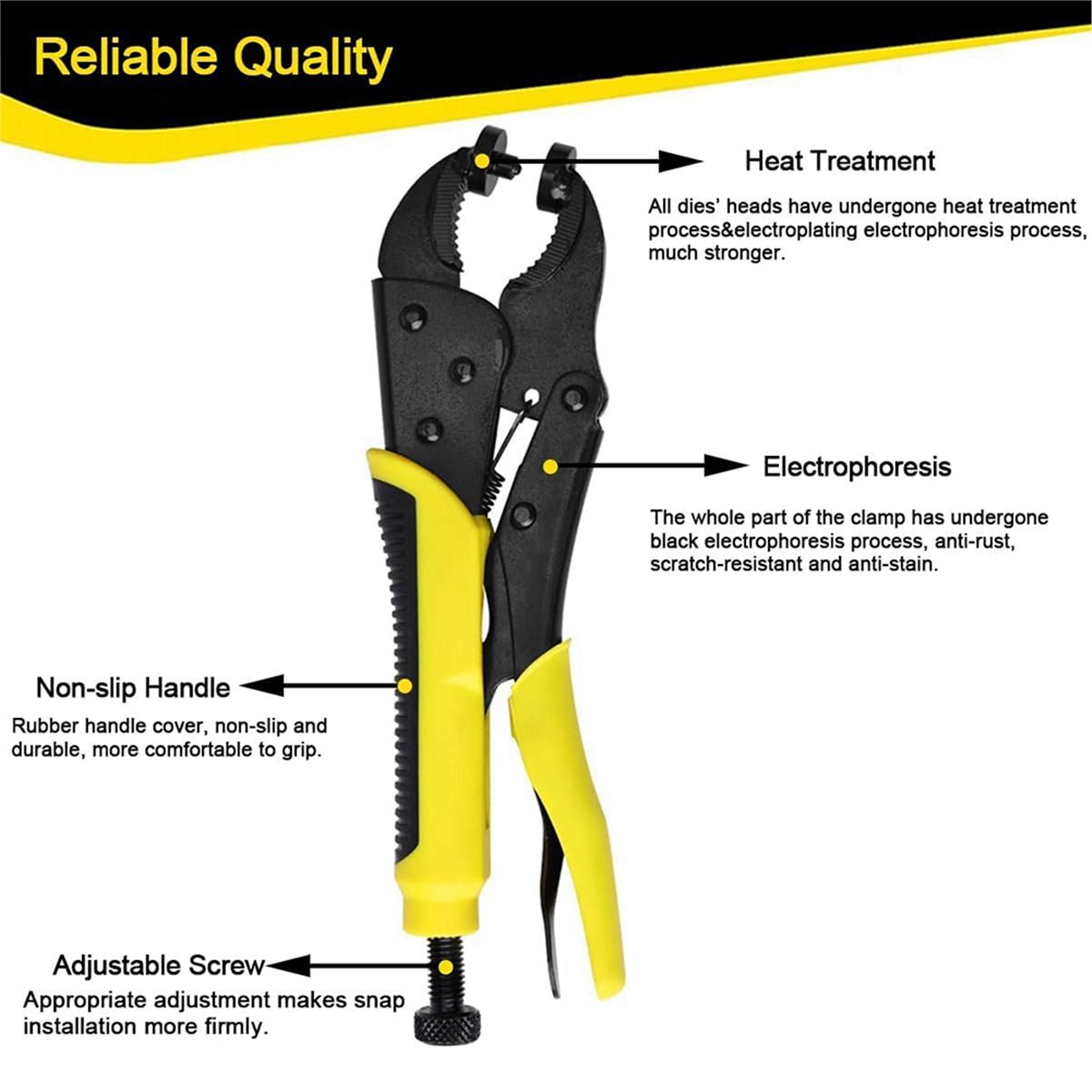 Snap Plier Setter - Sep.HOT~頑丈なスナップファスナーツールキット、25セットのスナップ、ボートカバー、キャンバス、タープ、DIY修理用のスナップセッタープライヤー付き