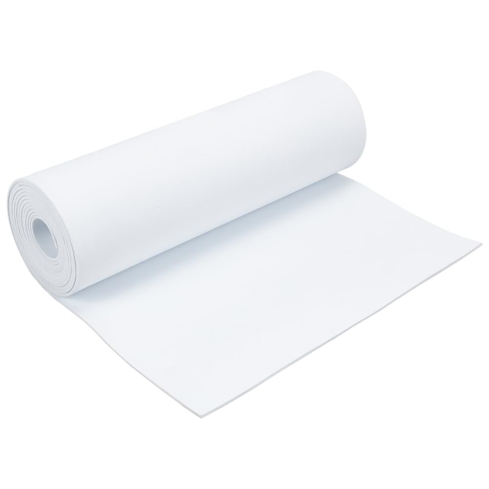 Craft Foam Roll - 粘着性のあるEVAフォームロール アート用品、ペーパースクラップブッキング、コスプレ、フォームクラフト用 ホワイト 350x3mm 3m/ロール