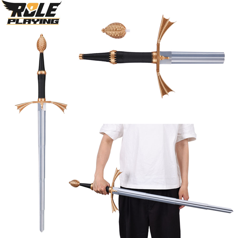 Cosplay Prop Knife - デーモンコスプレ格納式シルバープラスチックナイフ飾りドラゴンコスチュームアクセサリー成人男性用変装剣小道具ハロウィン