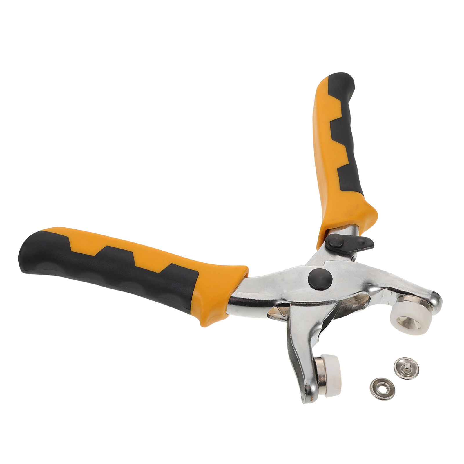 Snap Plier Setter - スナップファスナープライヤー、スナップ取り付けツール、衣料品、キャンバス、タープ用ボタンセッタープレスツール、人間工学に基づいたハンドル
