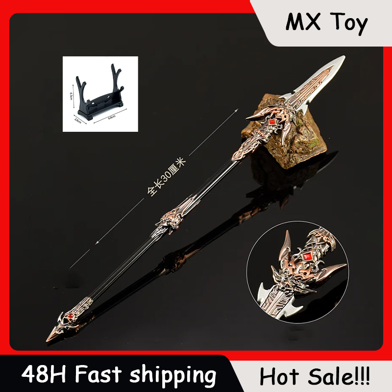 Cosplay Prop Knife - 30 センチメートルナラカフィギュアゲームおもちゃの剣、飾る剣工芸品ホストデスクトップ装飾品槍刀サムライナイフコレクションギフト