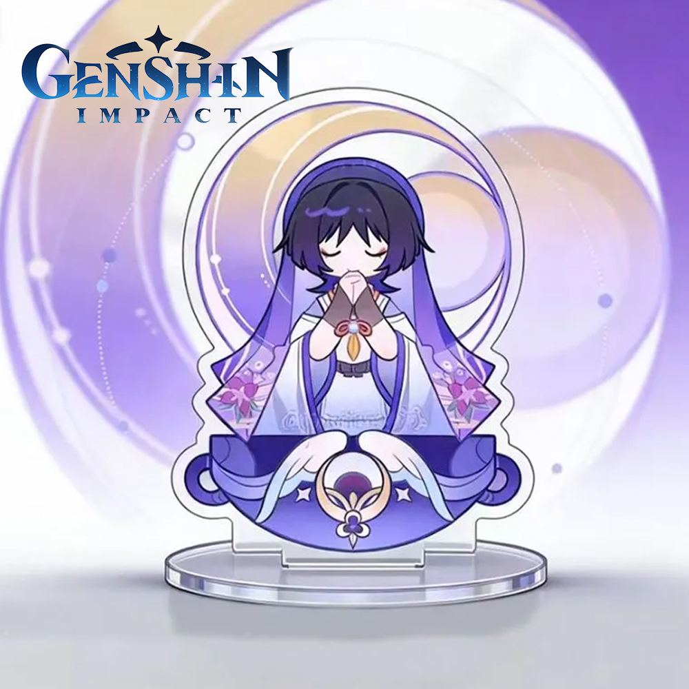 Cosplay Prop - ゲーム原神インパクト放浪者バラードコスプレアクリルスタンド漫画フィギュアモデルデスク装飾スタンディングプレート小道具