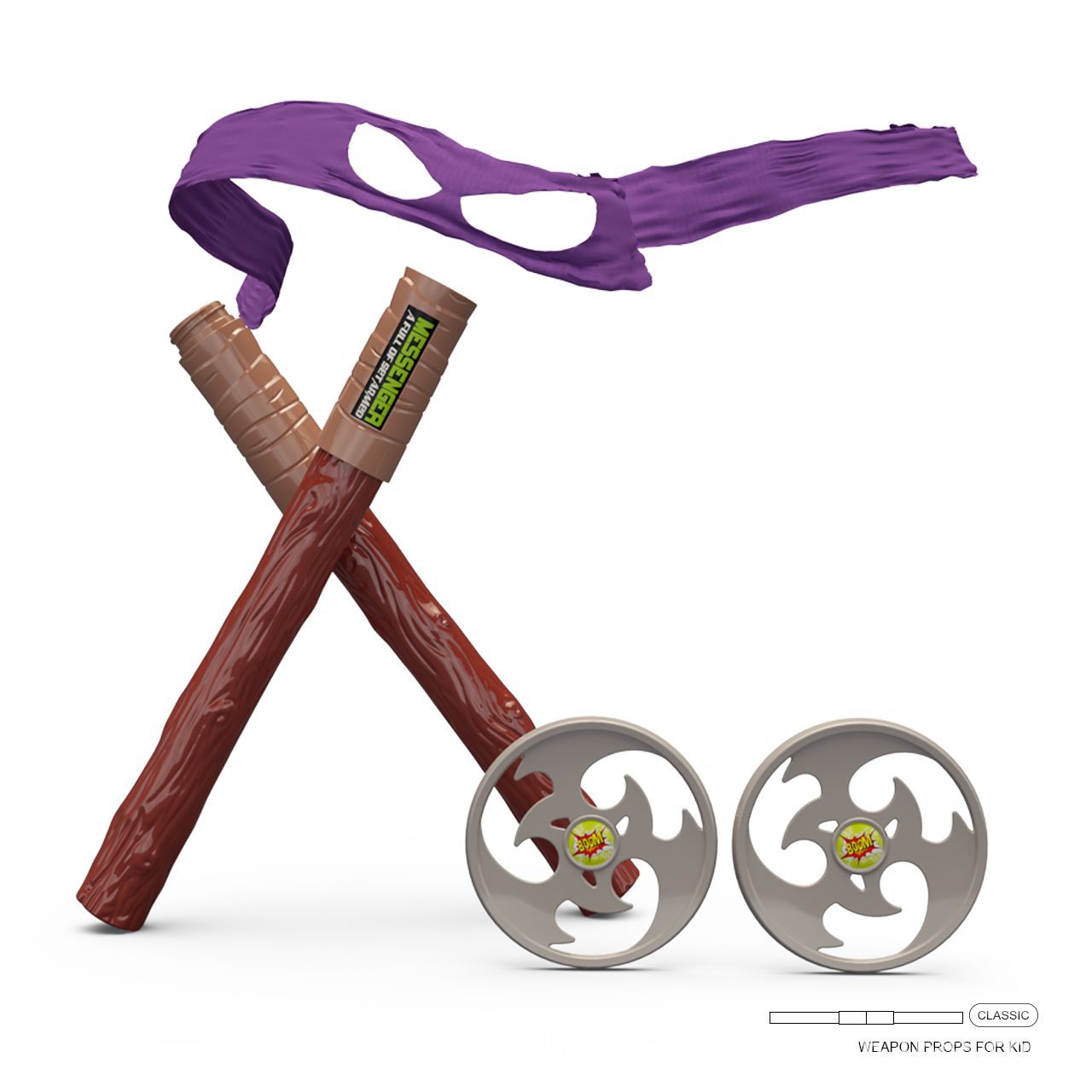 ティーンエイジ・ニンジャ・タートルズ アイマスク ヌンチャク - Cosplay Prop Knife のレビューと価格