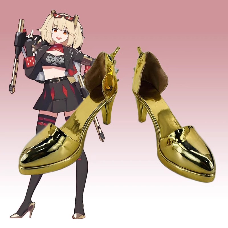 カスタマイズされた女性用ゼロゾーンのハイヒール,バーニスレザ - Burnice Cosplay Prop のレビューと価格
