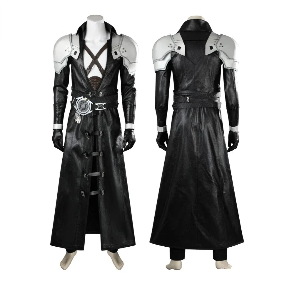 FF7-セフィロスのコスプレ衣装,黒のファンタジーレザーのコ - Aerith Cosplay Prop のレビューと価格