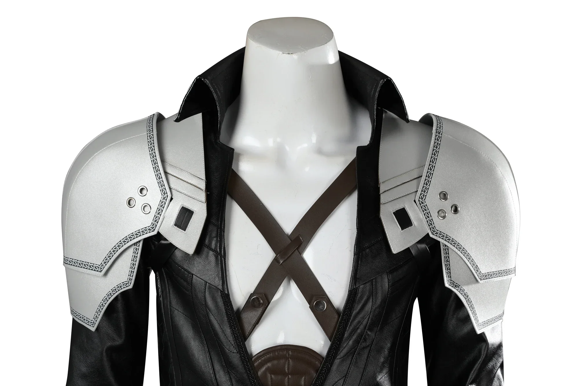 FF7-セフィロスのコスプレ衣装,黒のファンタジーレザーのコ - Aerith Cosplay Prop のレビューと価格