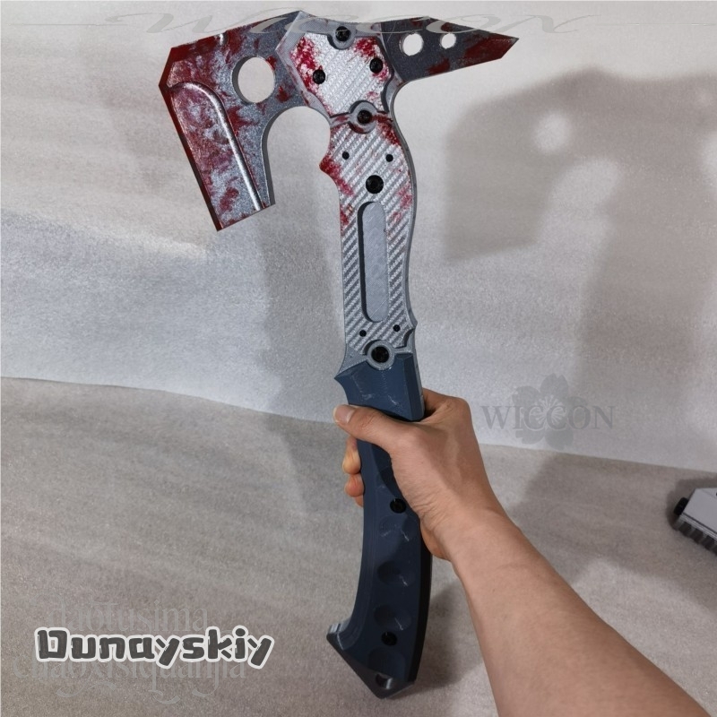 Leonn 高品質偽戦術斧血痕パターン 3D ポリ乳酸小道具 - Cosplay Prop Axe のレビューと価格