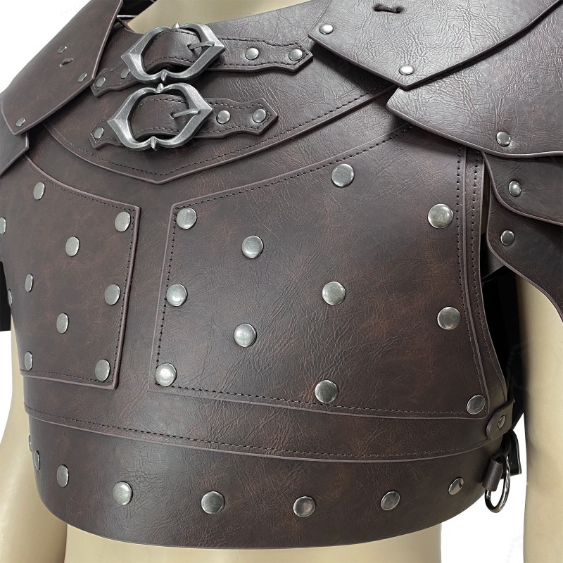 中世風スタッズ付き肩胸甲冑バイキングハーネスハロウィンLAR - Cosplay Prop のレビューと価格