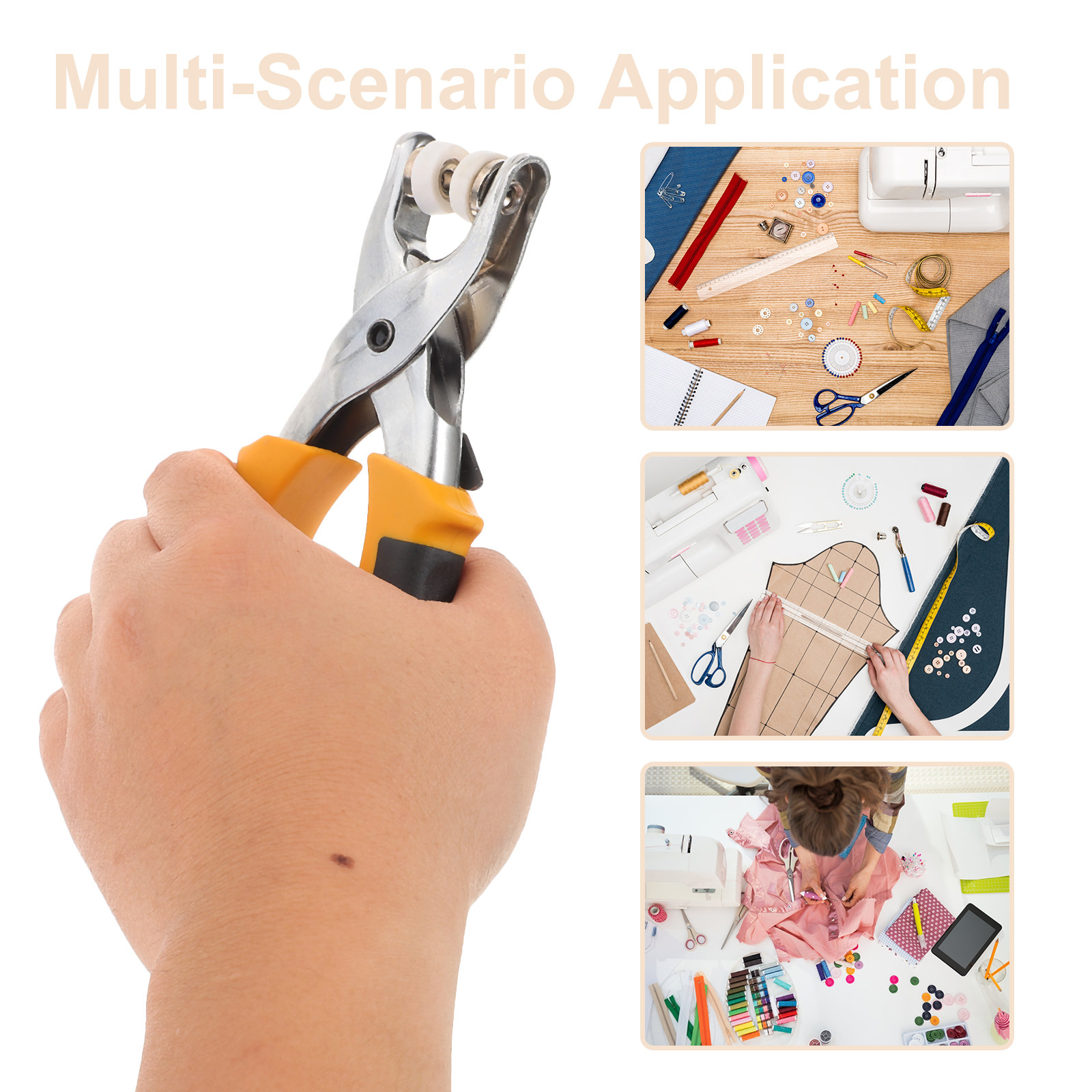 スナップファスナープライヤー、スナップ取り付けツール、衣料品 - Snap Plier Setter のレビューと価格
