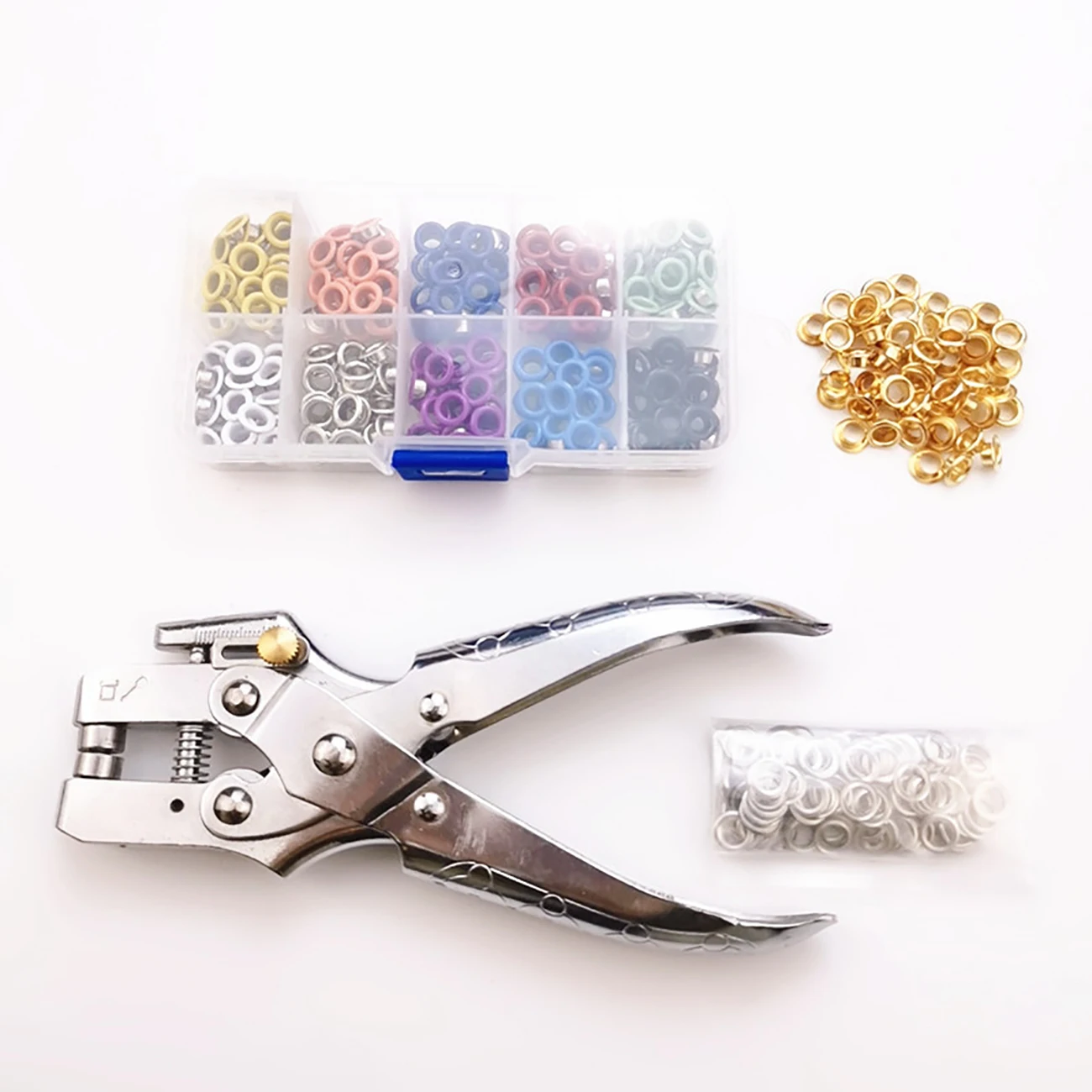 5MM アイレット取り付けプライヤー 300 個のカラーアイ - Snap Plier Setter のレビューと価格