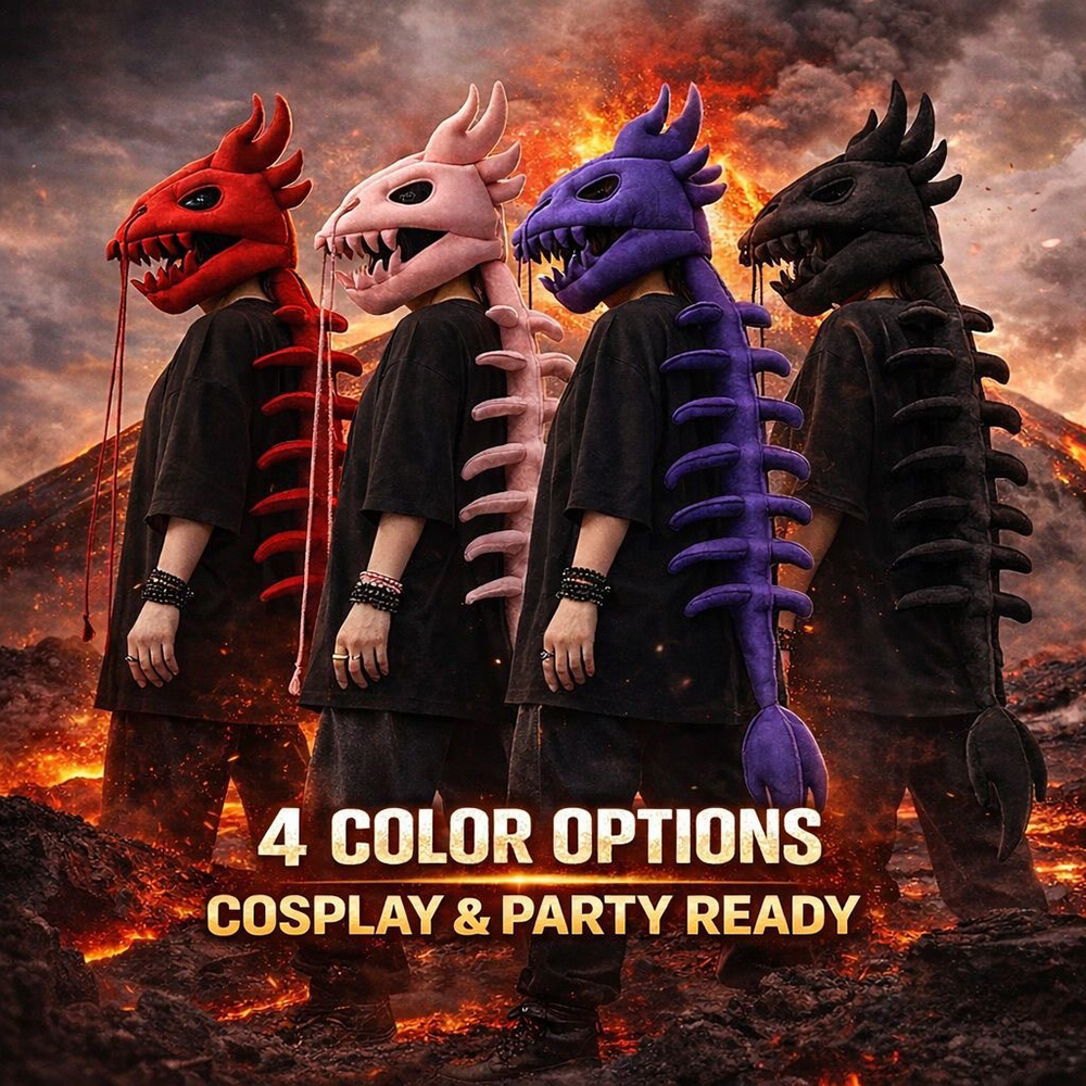 ドラゴンスカルスパインプラッシュフード ロング恐竜スケルトン - Cosplay Prop Designer のレビューと価格