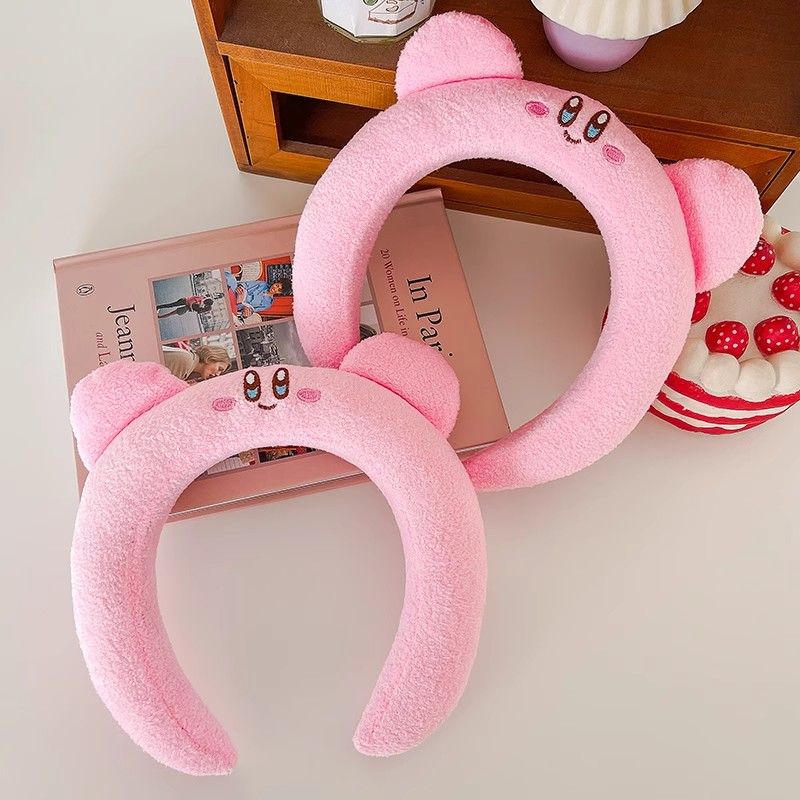 可愛らしいピンクのカービィぬいぐるみヘアフープ、漫画風、毎日 - Cosplay Floating Prop のレビューと価格