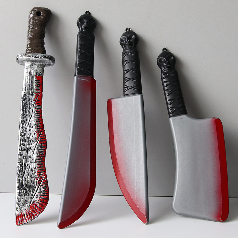 プラスチック製のハロウィーンのコスプレ彫像,血まみれの斧,鎌 - Cosplay Prop Axe のレビューと価格