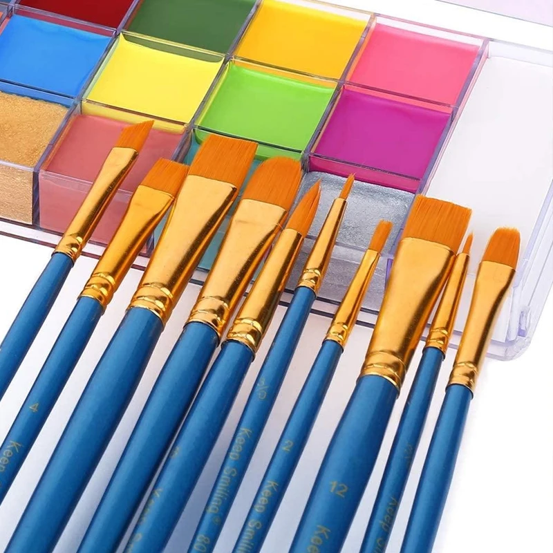 20 色顔ボディ油絵ペイント顔料非毒性安全な子供フラッシュタ - Cosplay Prop Paint のレビューと価格