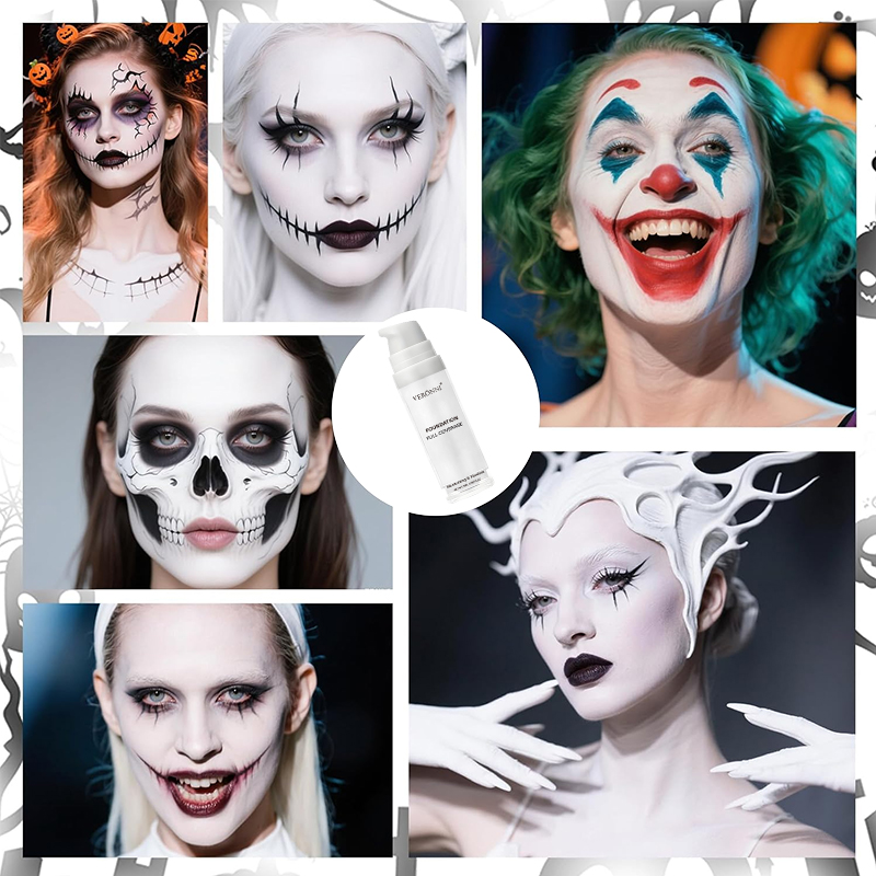 マットホワイトリキッドファンデーションメイクアップ、積み重ね - Cosplay Prop Primer のレビューと価格