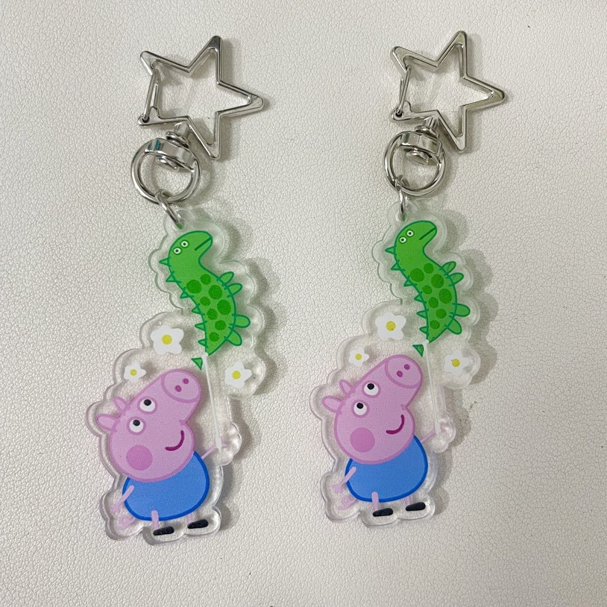 ペッパピッグ ジョージ アクリルフィギュアキーホルダー 鮮や - Cosplay Floating Prop のレビューと価格